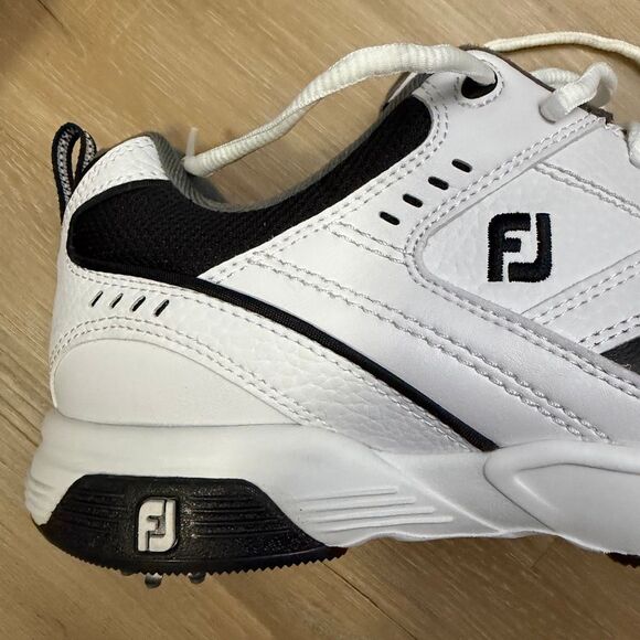 Footjoy Men’s Specialty Golf Spiked Cleats Black White Shoe Size 10 Performance main image 8